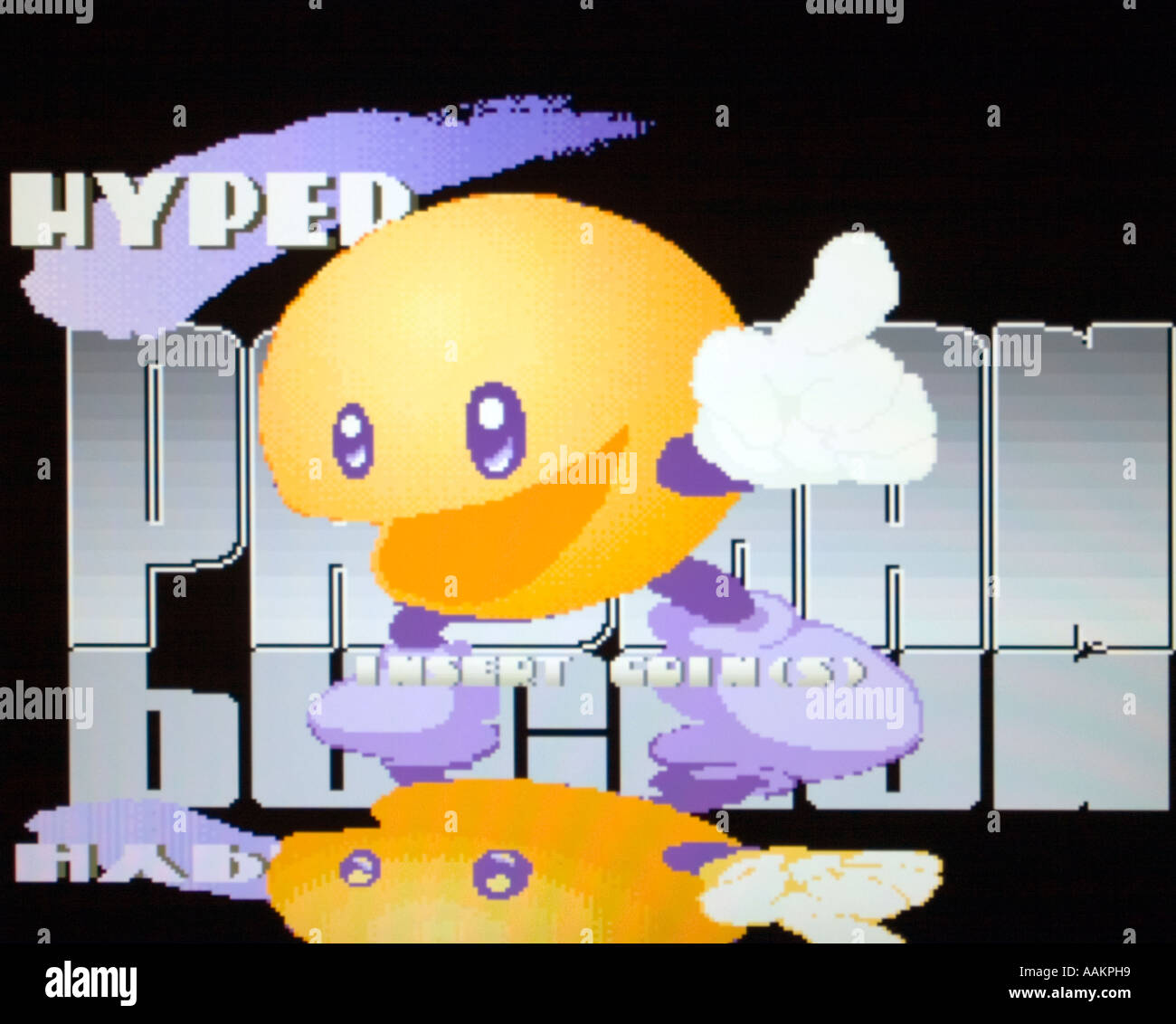 Semicom Hyper Pacman Pac Man vintage 1994 jeu vidéo Arcade écran - EDITORIAL UTILISEZ UNIQUEMENT Banque D'Images