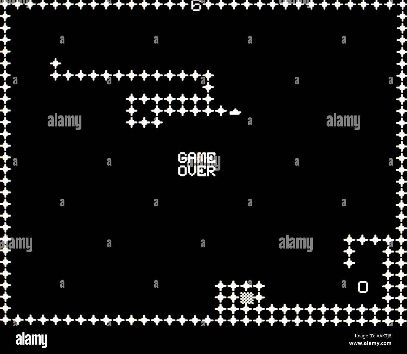 Amutech dragueur 1977 vintage arcade jeu vidéo d'écran - EDITORIAL UTILISEZ UNIQUEMENT Banque D'Images