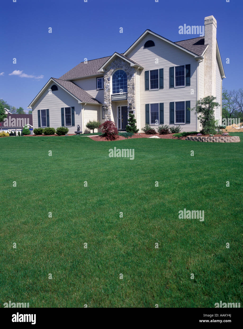 MAISON À DEUX ÉTAGES Banque D'Images