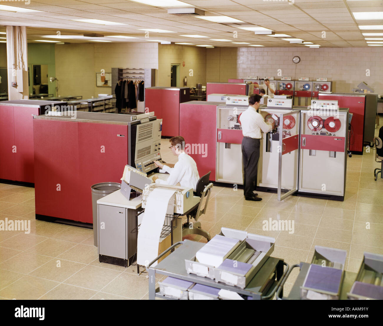 SALLE INFORMATIQUE Banque D'Images