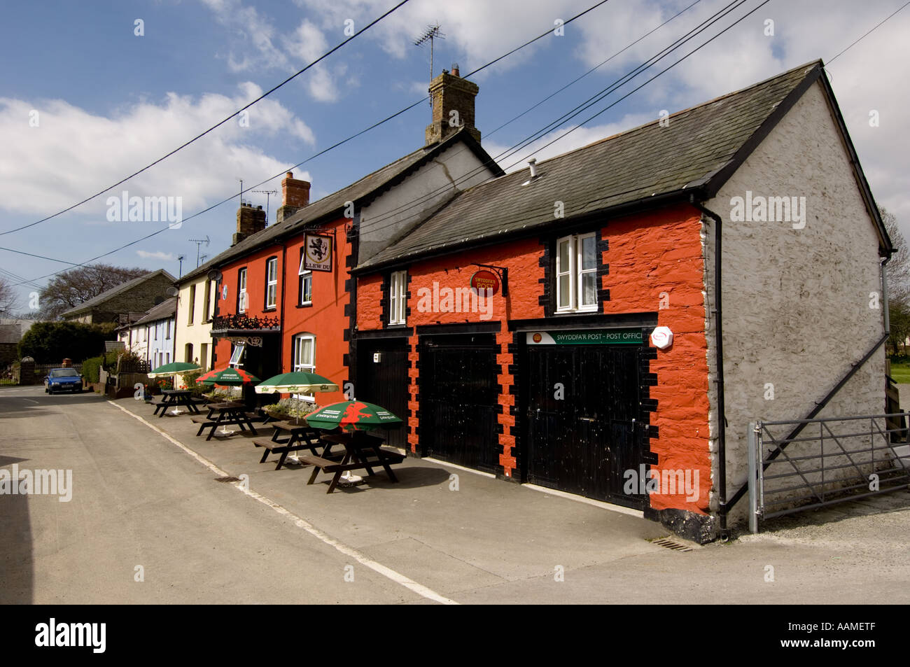 Le Black Lion Hotel pub.Pontrhydfendigaid Ceredigion, pays de Galles Banque D'Images