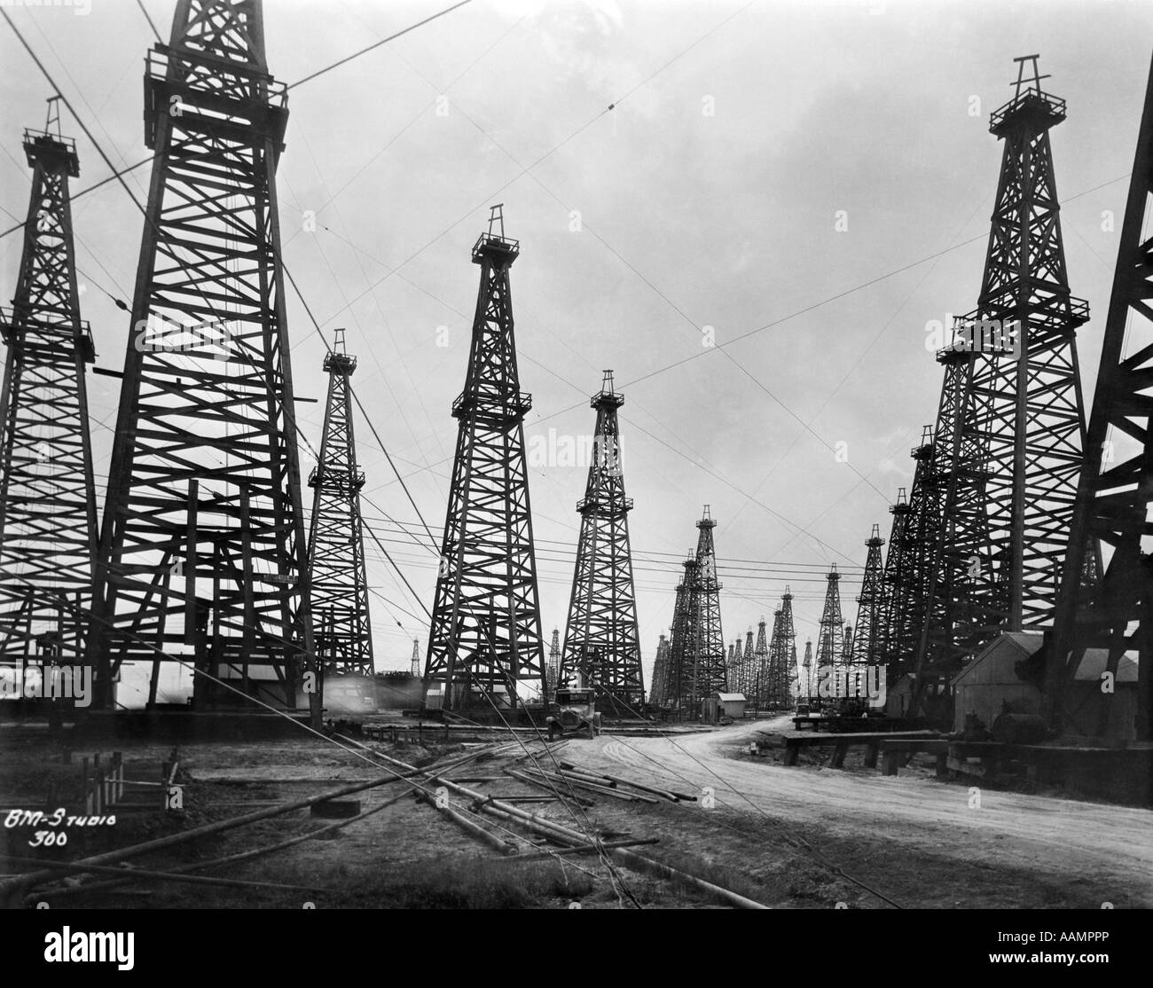 Texas oil derricks Banque de photographies et d images haute