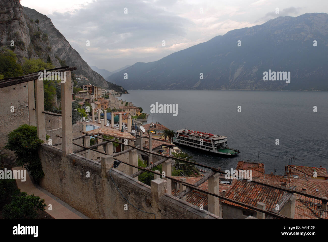 Limone, Lac de Garde, Italie Banque D'Images