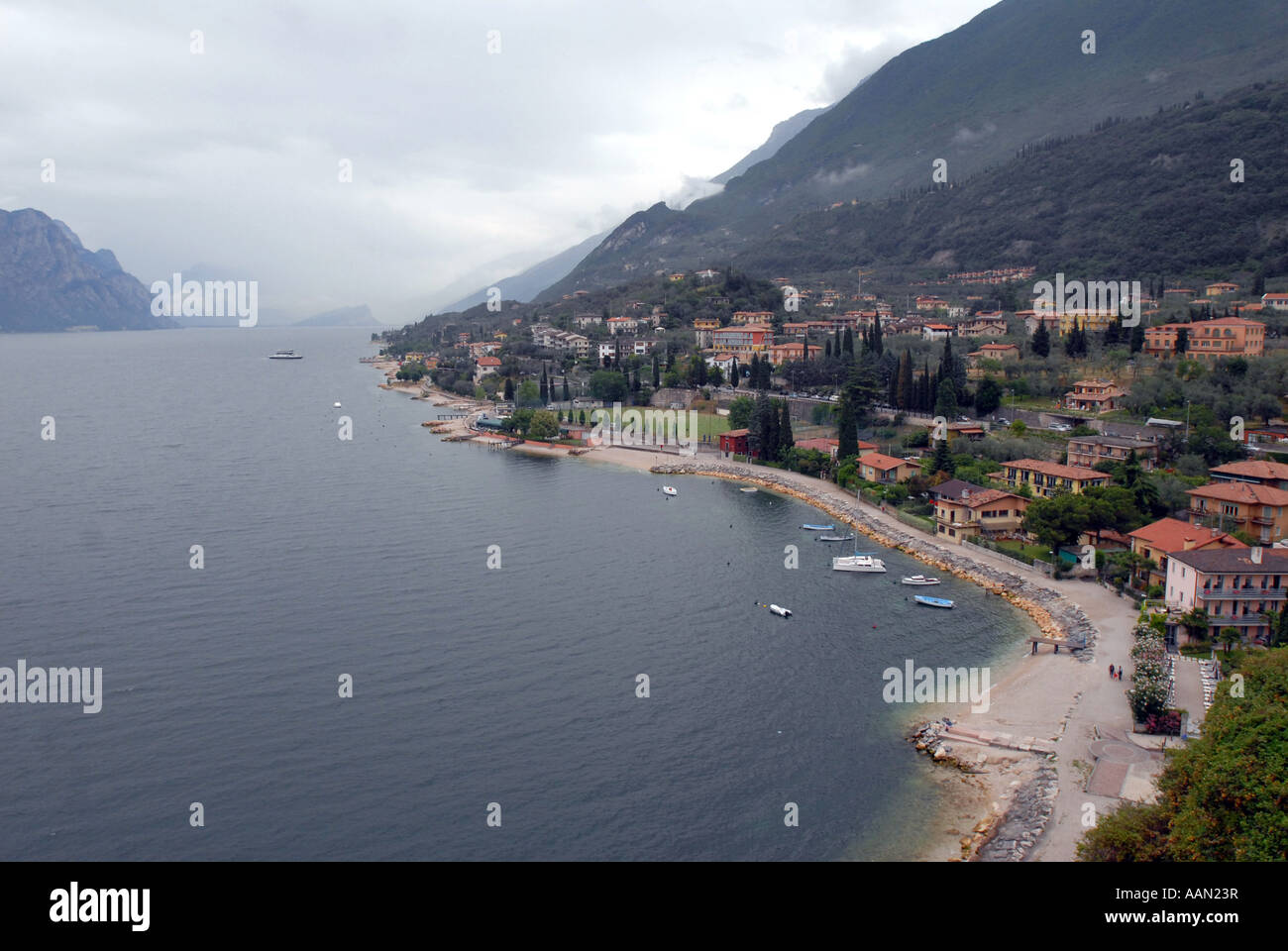 Le lac de Garde, Italie Banque D'Images