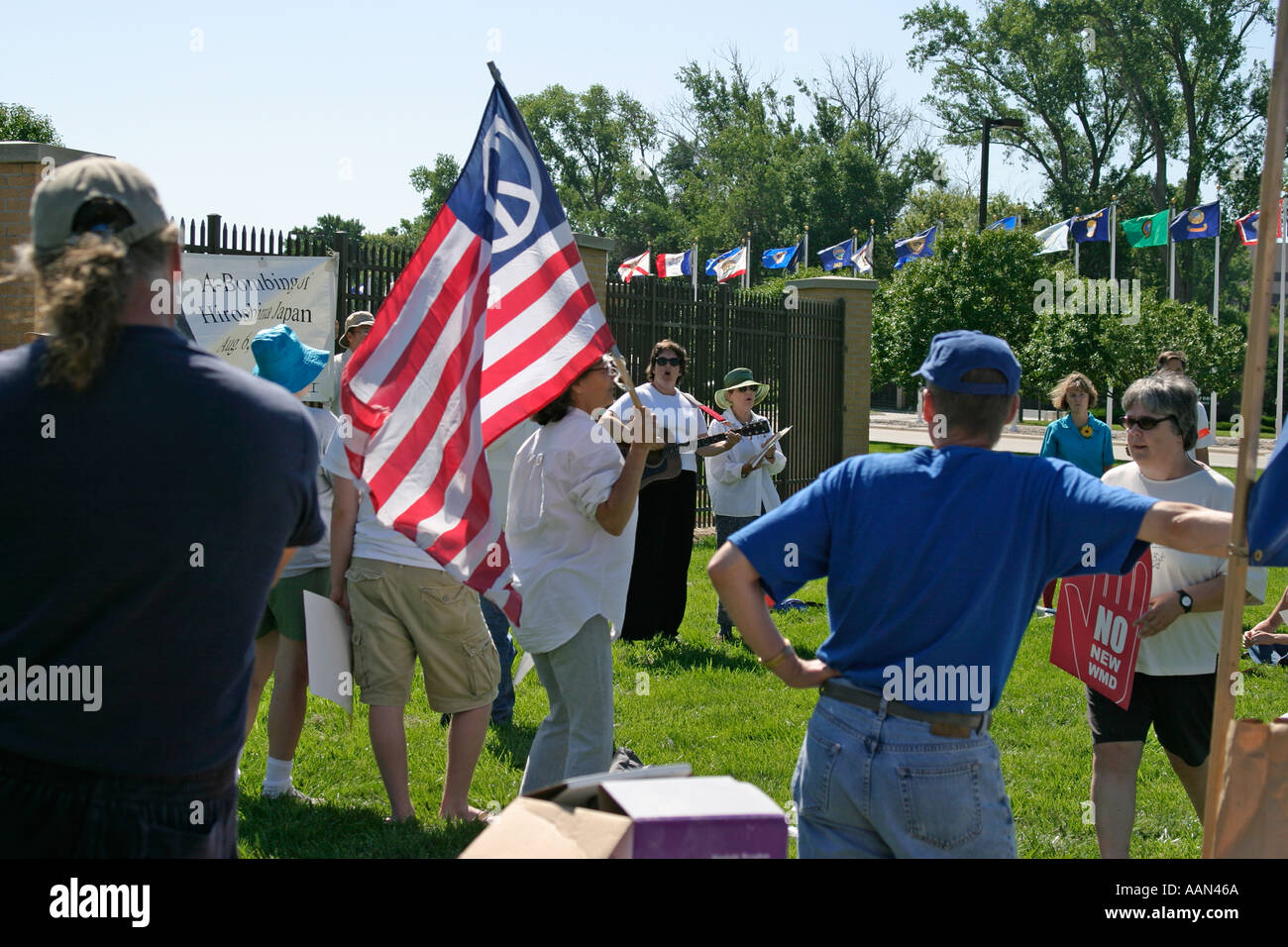Protestation de la paix Banque D'Images