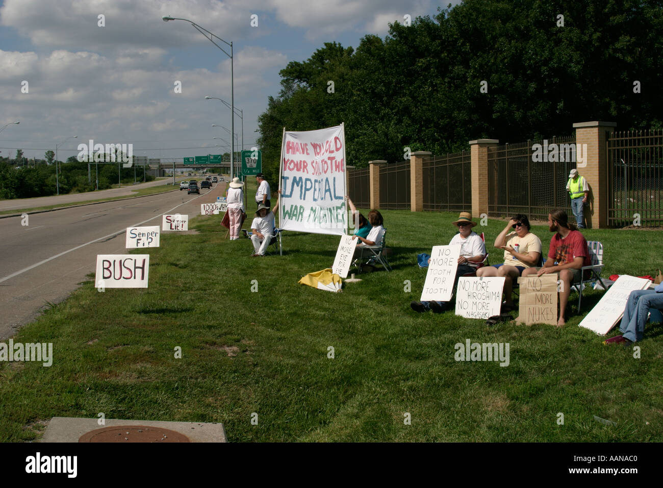 Protestation de la paix Banque D'Images