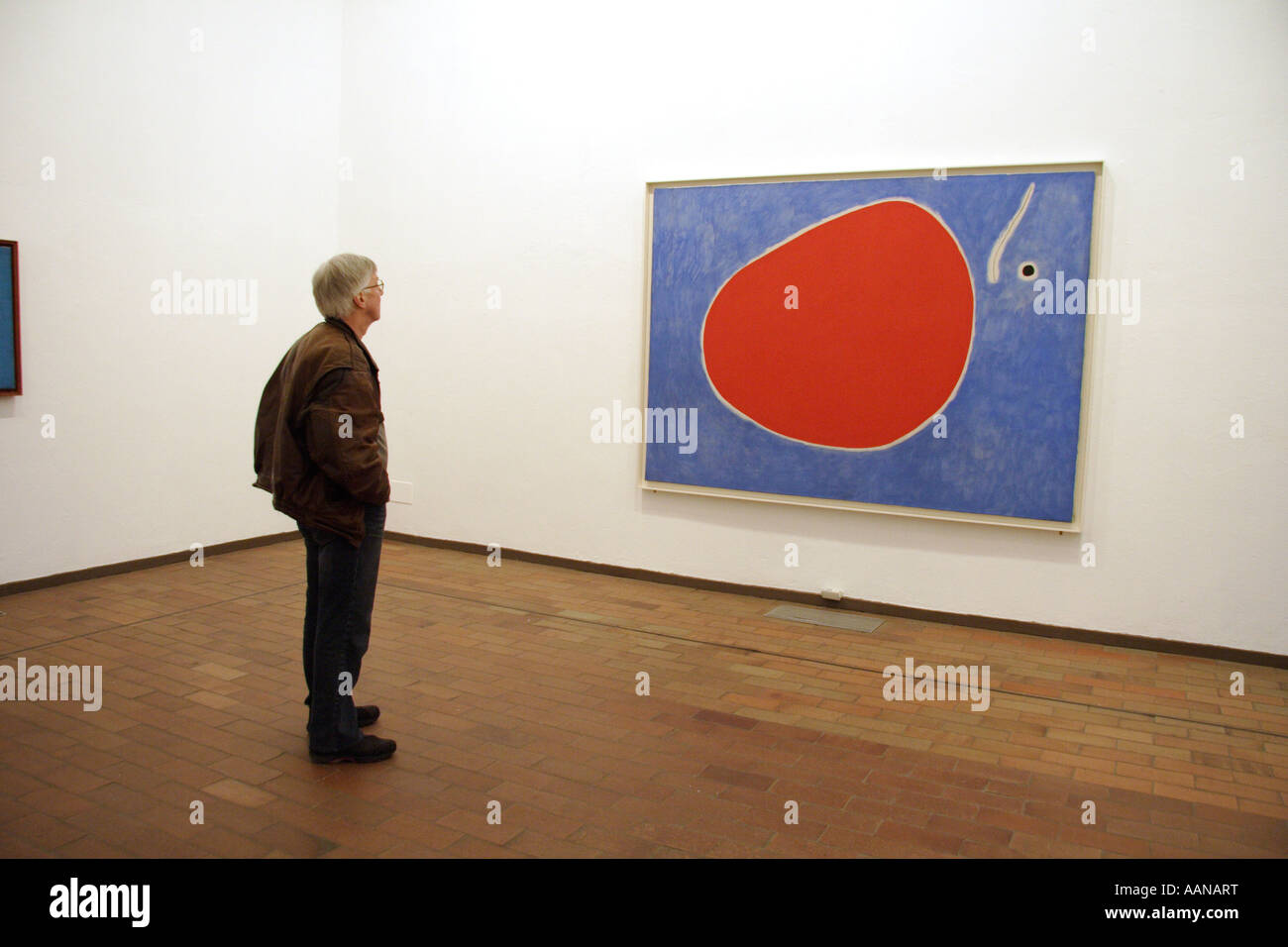 Peinture de la fondation Joan Miro barcelone Banque D'Images