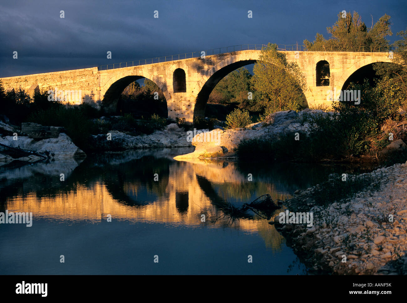 Pont Julien, pont romain, Luberon, Vaucluse, France, Europe Banque D'Images