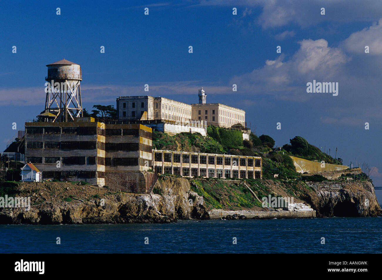 L'île d'Alcatraz à San Francisco Bay Correctional Facility San Francisco California USA Banque D'Images