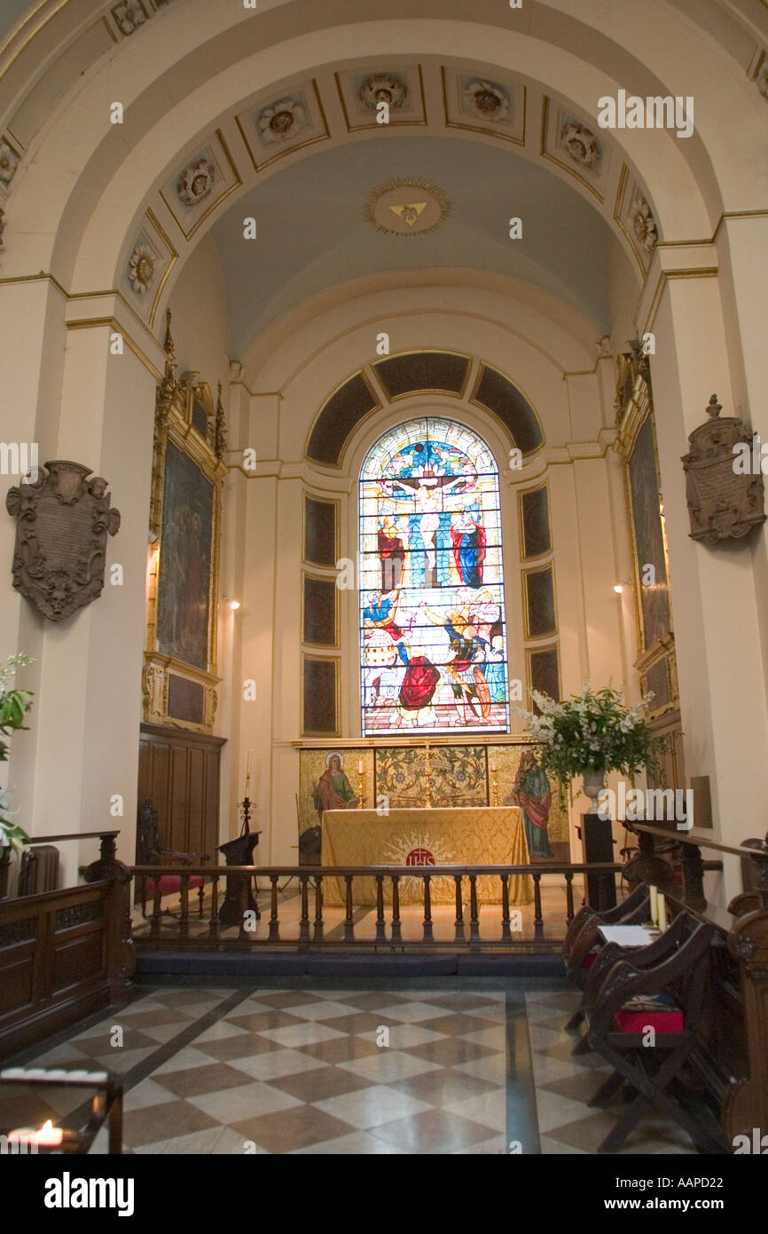 Intérieur de l'église St Botolphs Bishopsgate London GB UK Banque D'Images