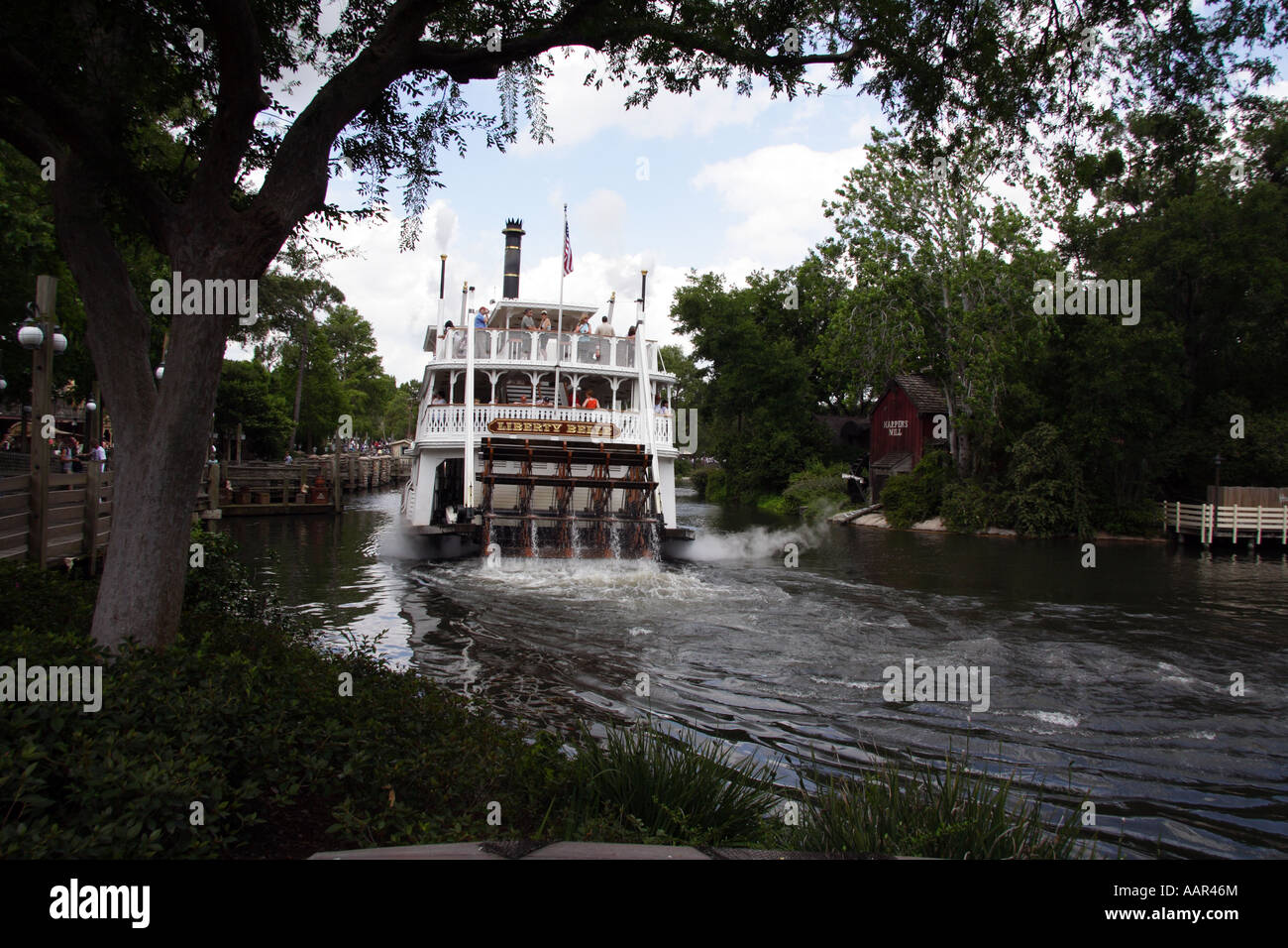 Liberty Square Riverboat. Magic Kingdom de Disney Orlando Floride Banque D'Images