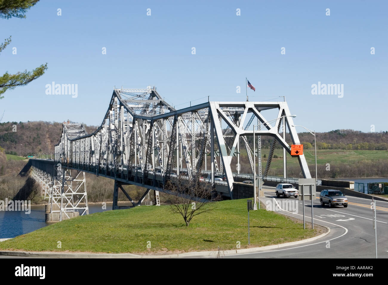 Rip Van Winkle, pont au-dessus de la rivière Hudson à New York Catskill Banque D'Images