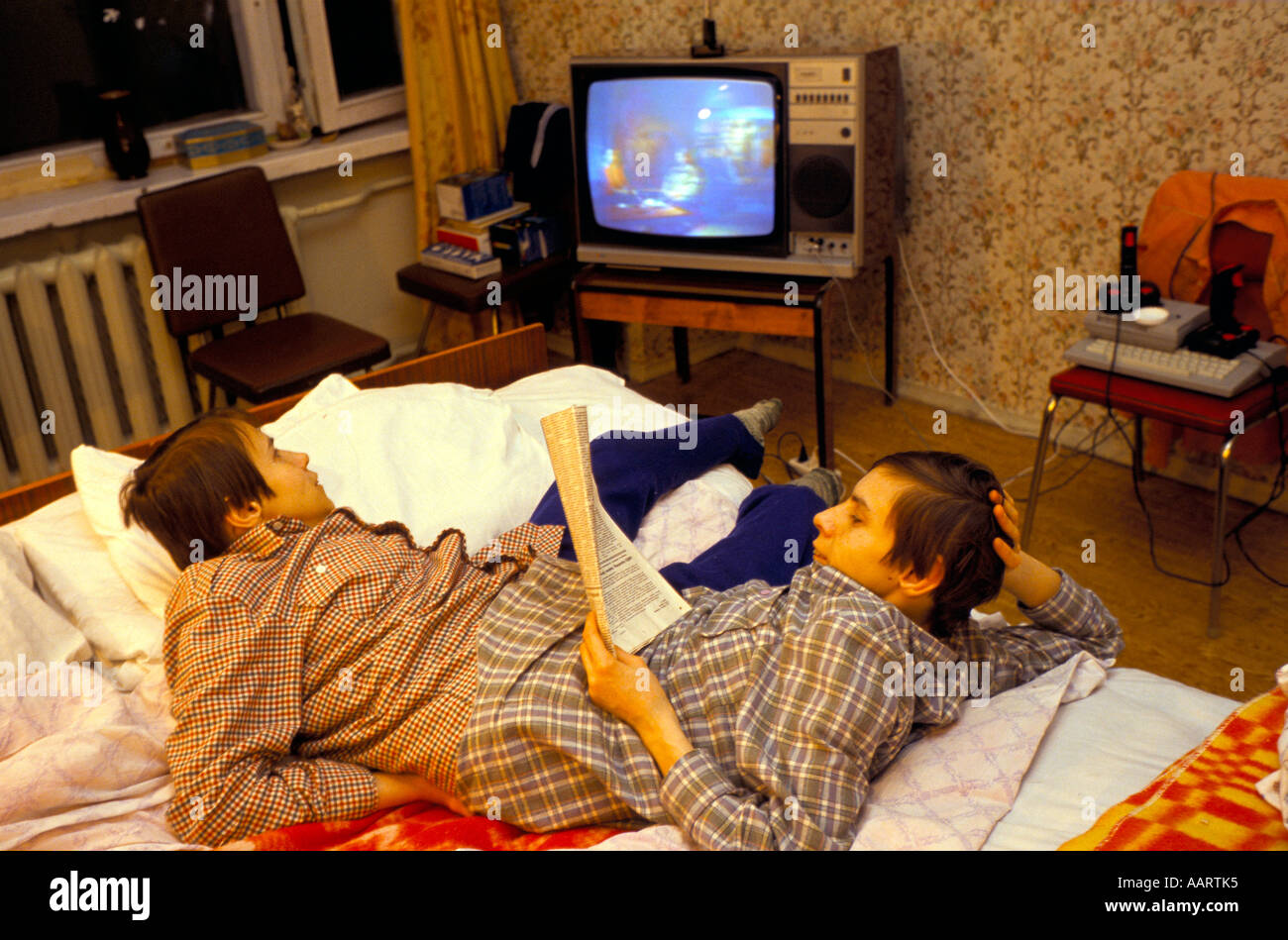 Jumeaux siamois russe masha et dasha krivoshlyapova à Moscou Banque D'Images