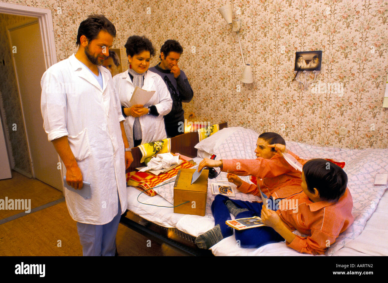 Jumeaux siamois russe masha et dasha krivoshlyapova à Moscou Banque D'Images