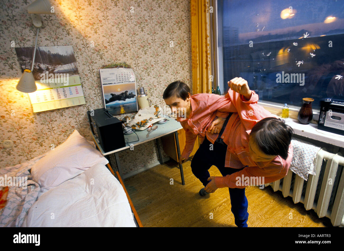 Jumeaux siamois russe masha et dasha krivoshlyapova à Moscou Banque D'Images