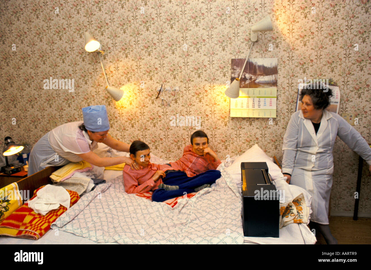 Jumeaux siamois russe masha et dasha krivoshlyapova à Moscou Banque D'Images