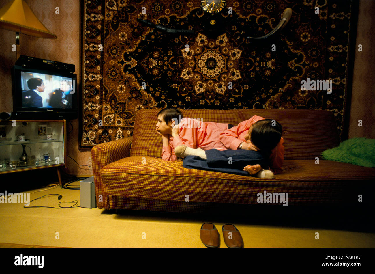 Jumeaux siamois russe masha et dasha krivoshlyapova à Moscou Banque D'Images