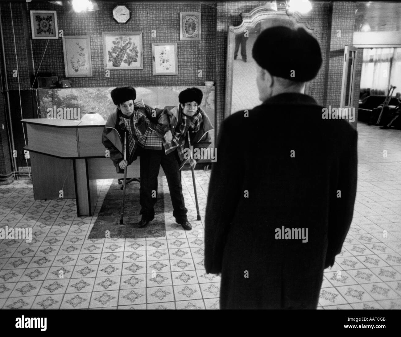 Jumeaux siamois russe masha et dasha krivoshlyapova à Moscou Banque D'Images