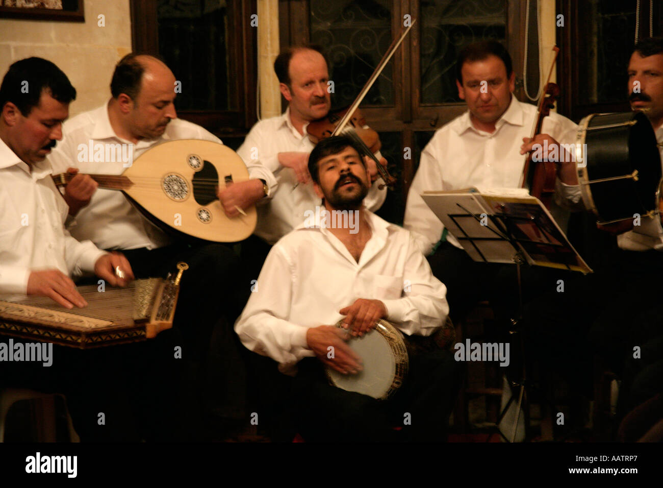 Des musiciens traditionnels, Mardin, Turquie Banque D'Images