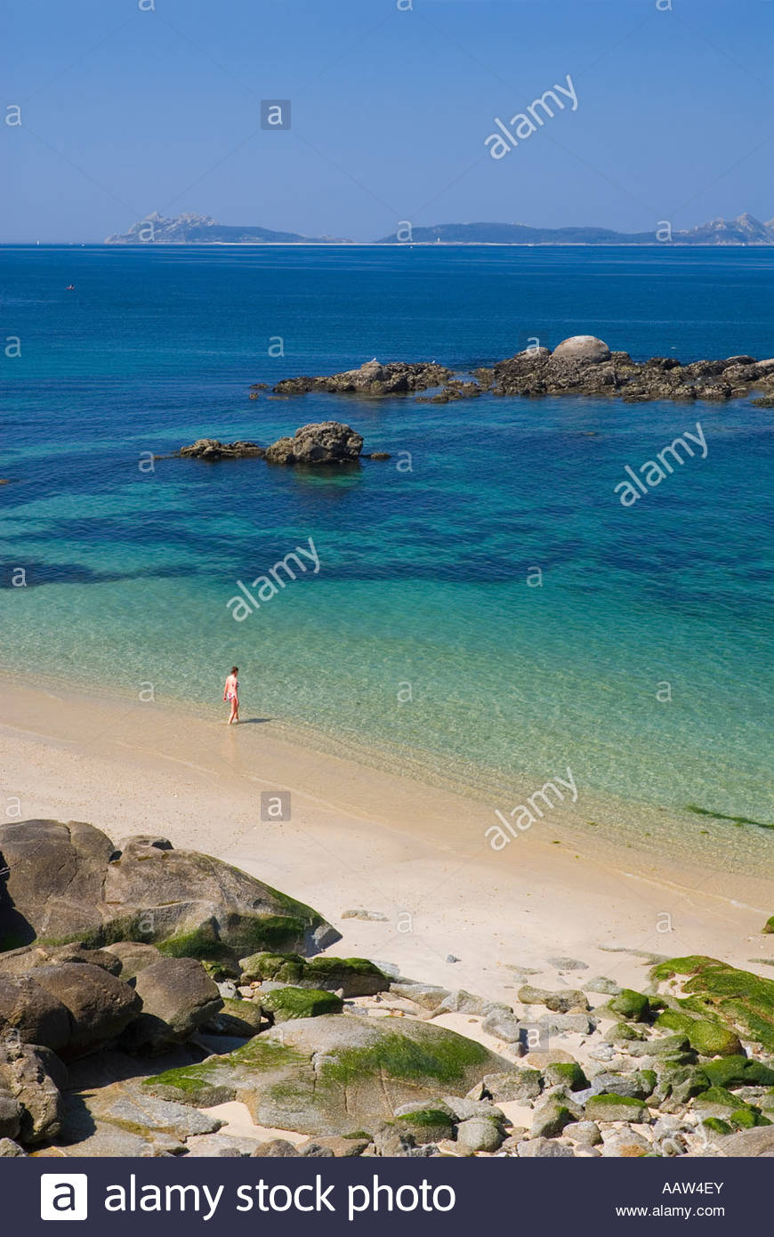 La Plage De Tombo N O Gato Vigo Galice Nord Ouest De L