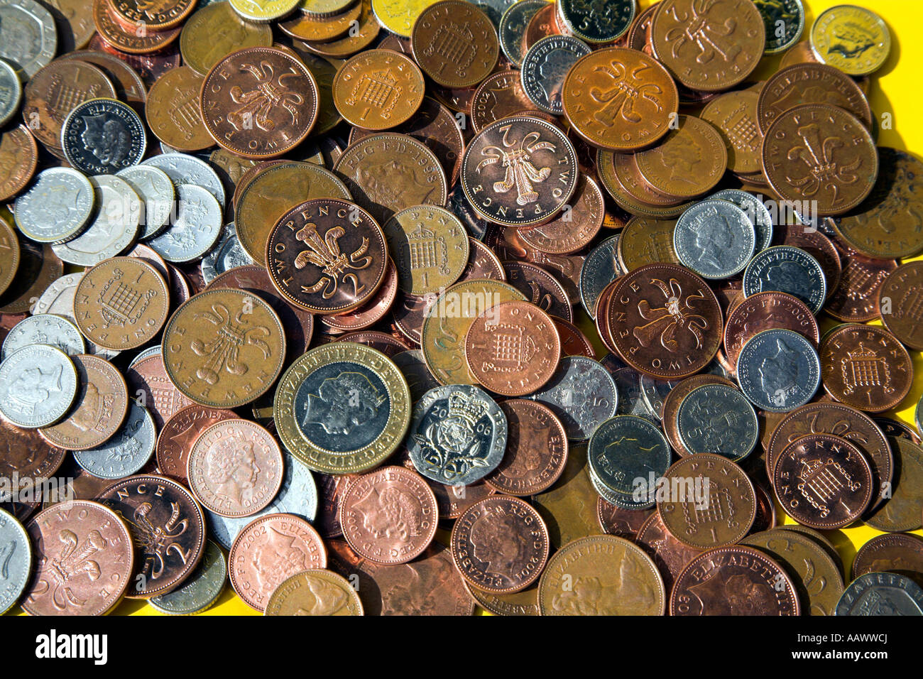 Des pièces de monnaie. Banque D'Images