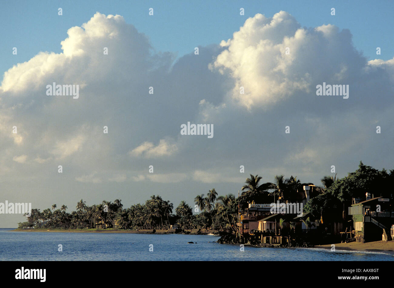 Elk214 2079 Hawaii Maui Lahaina waterfront Banque D'Images