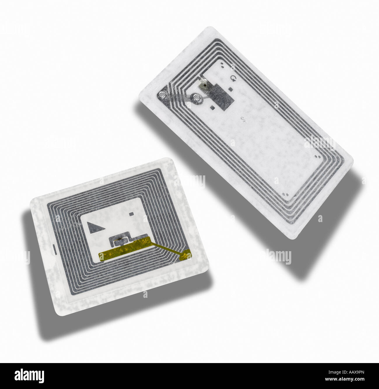 Puce RFID autocollants Banque D'Images