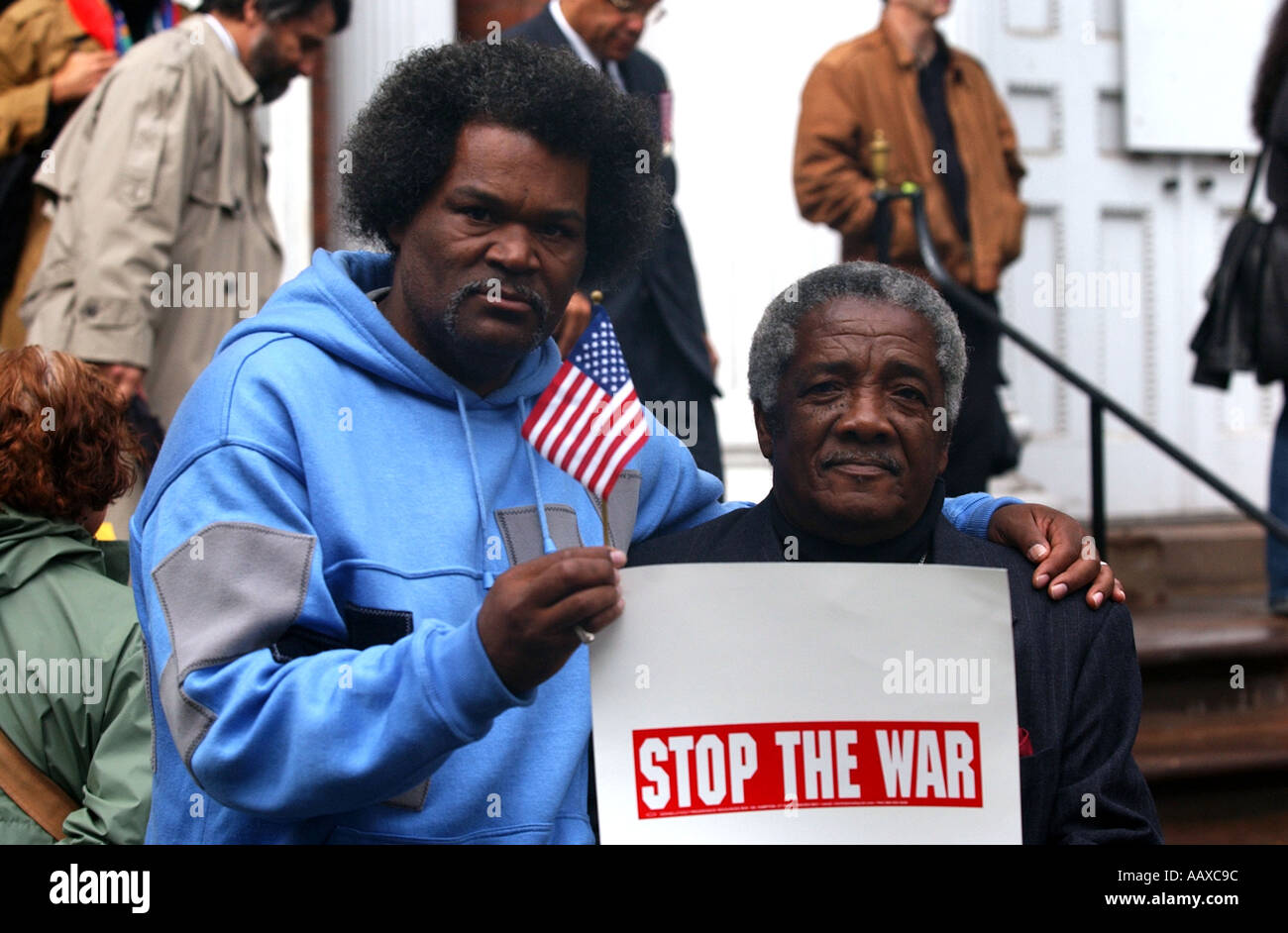 Protestation contre la guerre des États-Unis et la guerre en Irak Banque D'Images