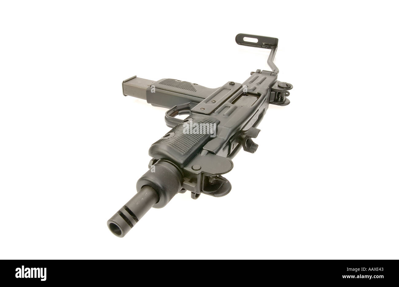 Mitrailleuse UZI 9mm arme automatique israélien Banque D'Images