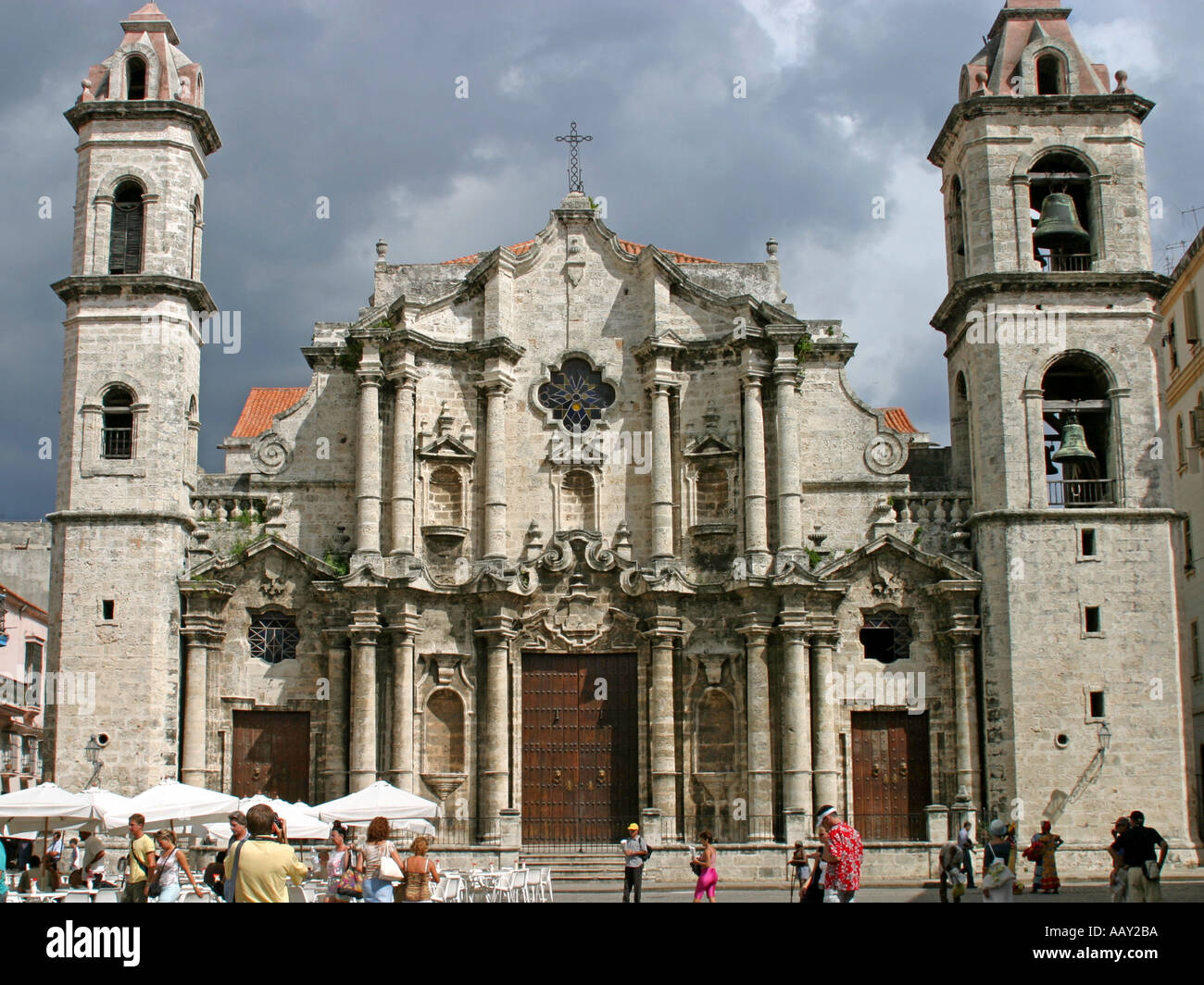 La Cathédrale de La Havane dans le centre de la capitale cubaine Banque D'Images