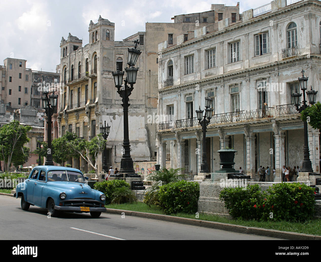 Intéressant lamposts à Cuba La Havane, capitale du Banque D'Images