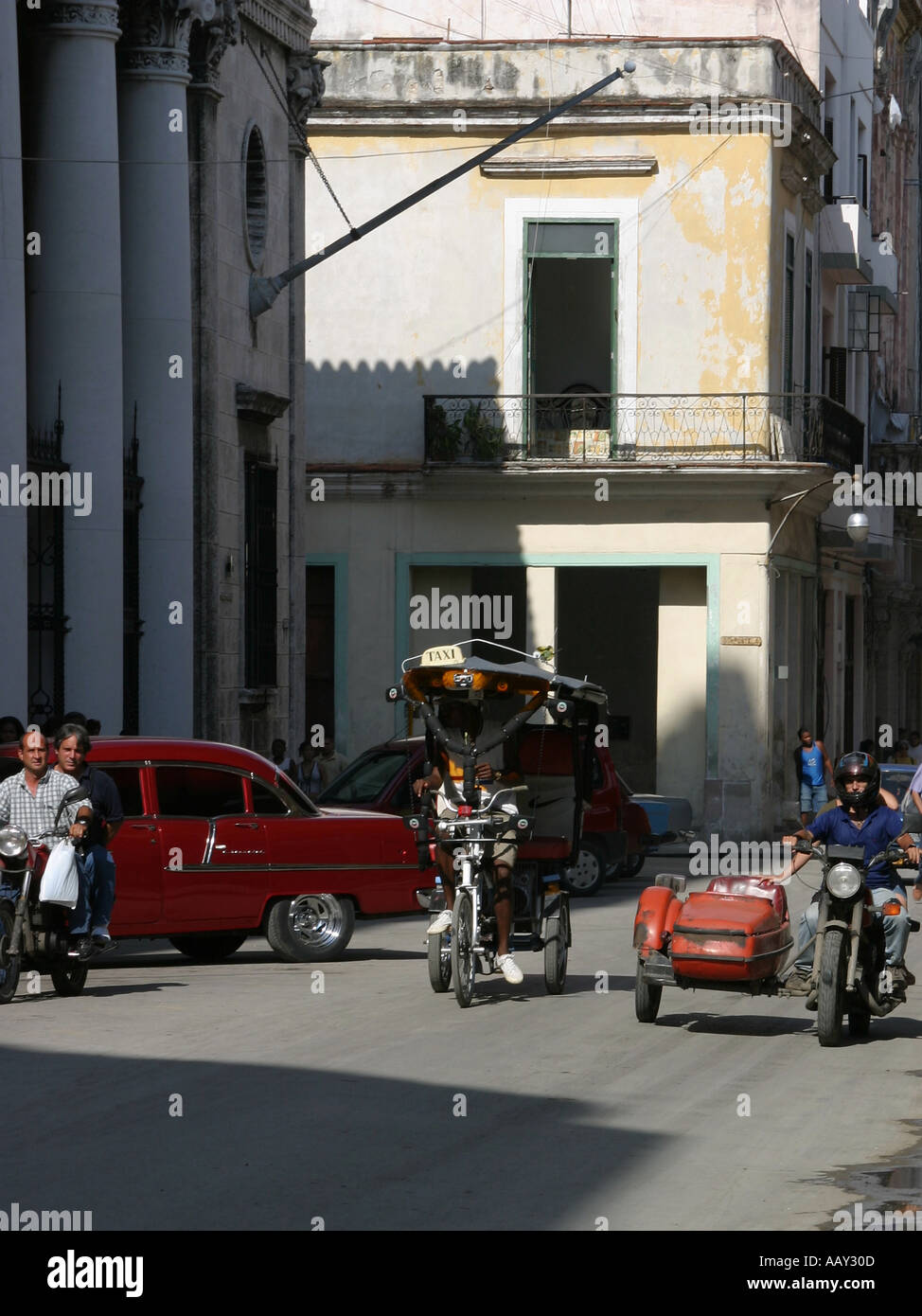 Les formes traditionnelles de transport dans la capitale cubaine Havava Banque D'Images