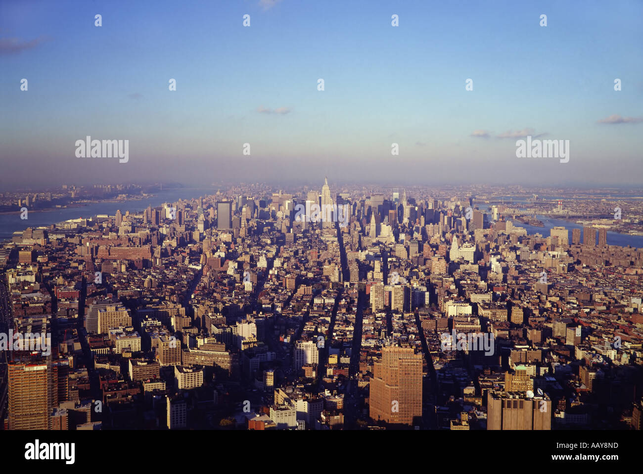 USA New York ville manhattan cityscape Banque D'Images