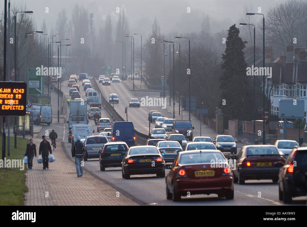 Uk Royaume-Uni Angleterre trafic lourd à Surrey A3 Banque D'Images