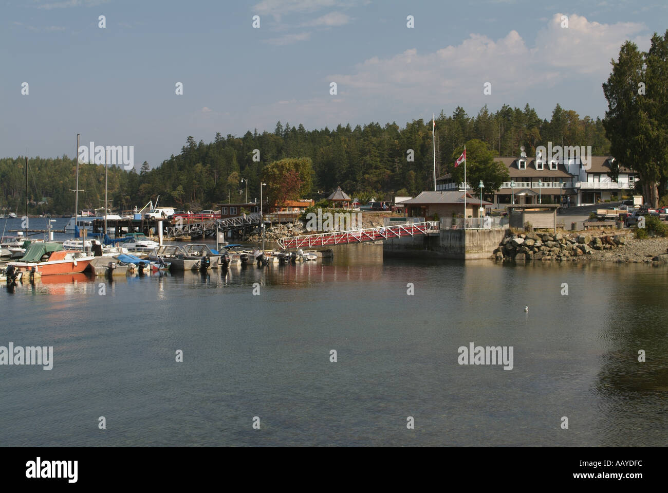 Village de Lund Lund Hôtel Marina et la Sunshine Coast British Columbia Canada Banque D'Images