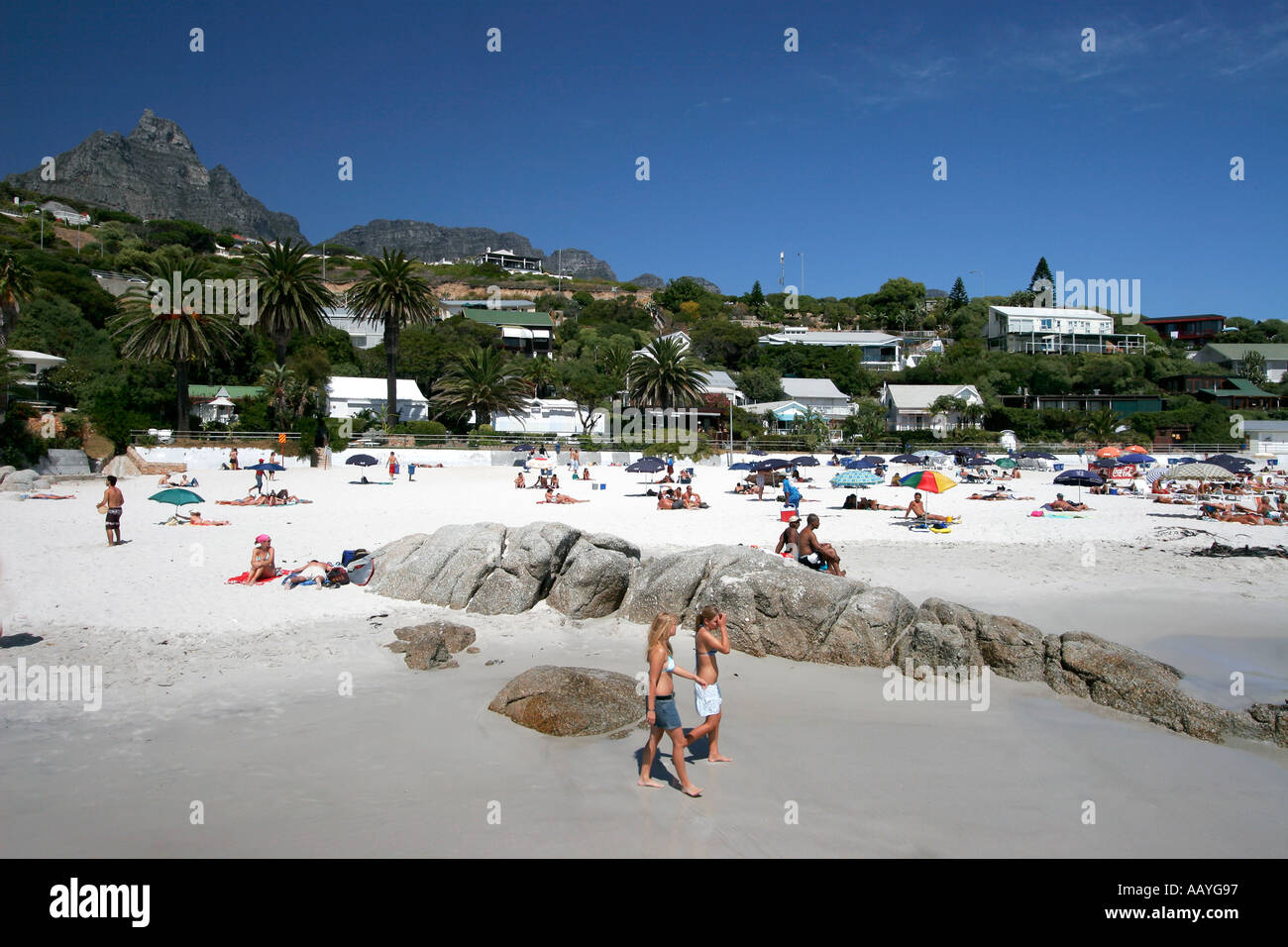 Afrique du Sud Cape town clifton beach Banque D'Images
