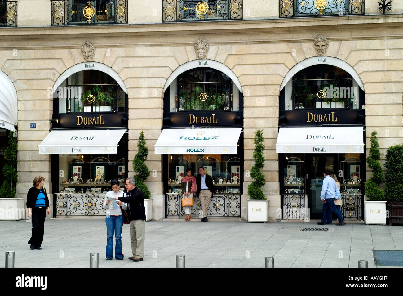 Dubail Rolex Place Vendôme Paris bijoutier France Photo Stock - Alamy