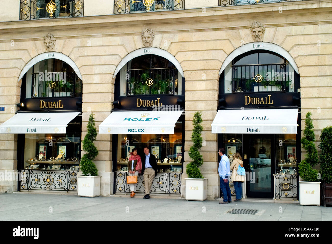 Dubail Rolex Place Vendôme Paris Bijoutier France Photo Stock - Alamy