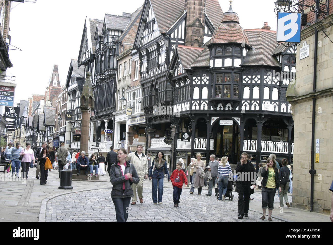 Ville de Chester England uk 2005 Banque D'Images