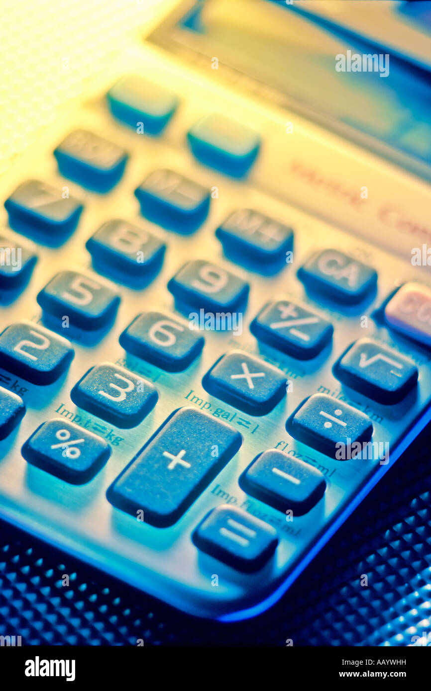 Calculatrice de conversion métrique Banque D'Images