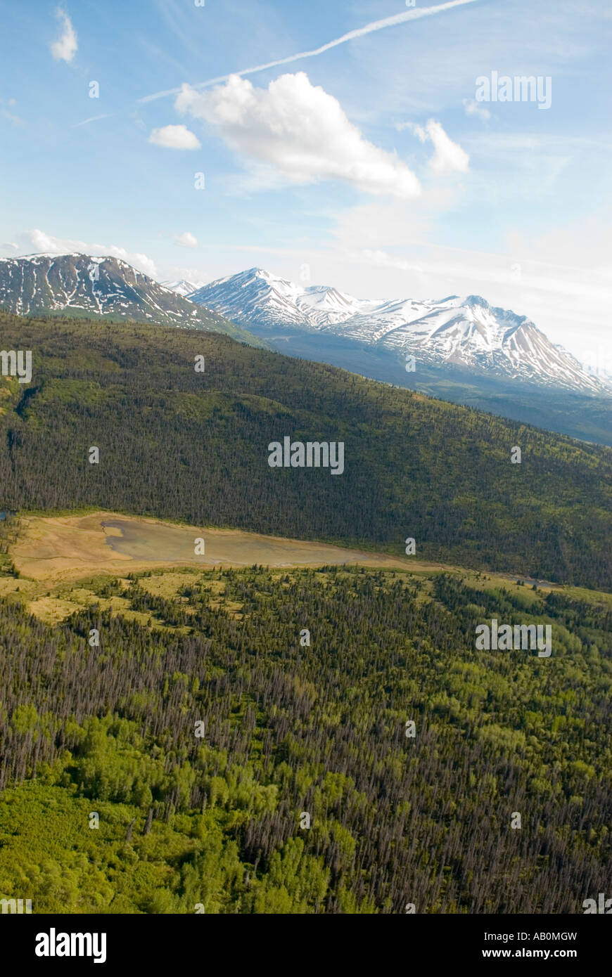 La gamme St Elias dans le parc national Kluane, Yukon Canadad Banque D'Images