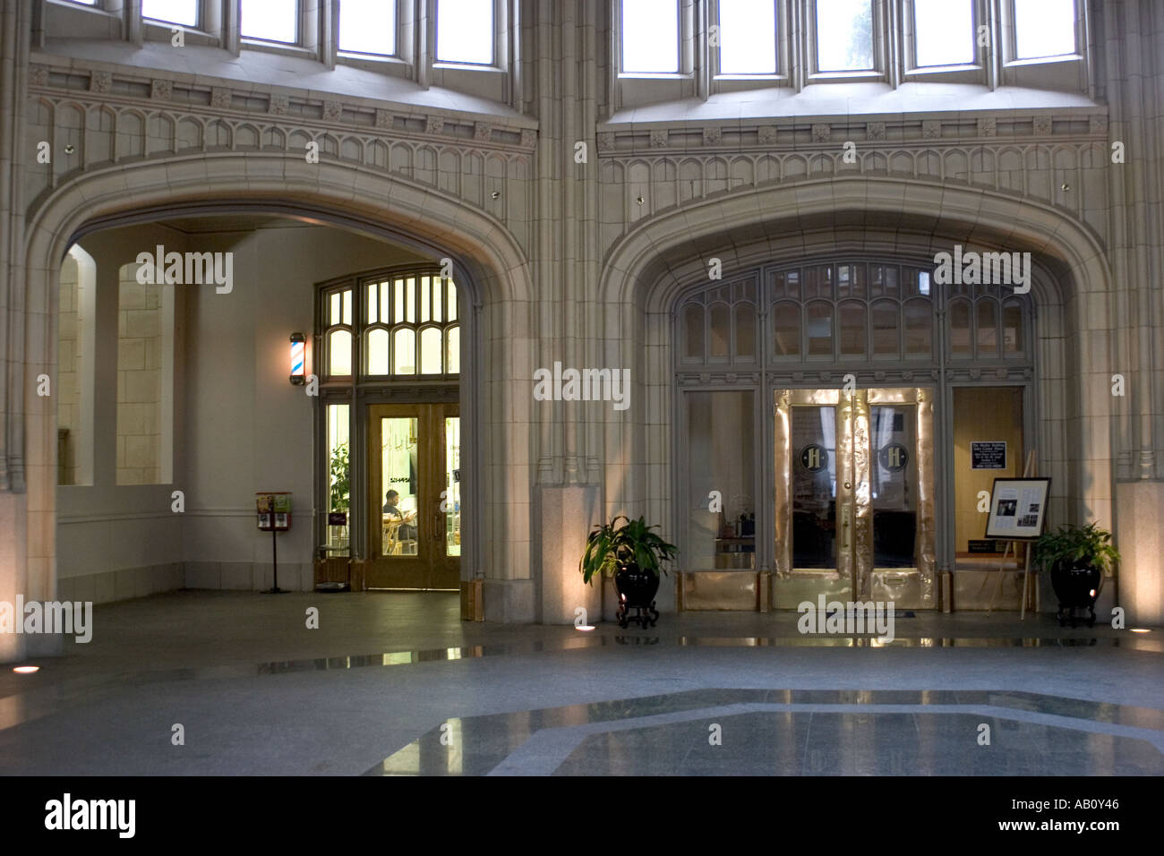 Dans le hall bâtiment Henley Atlanta Banque D'Images