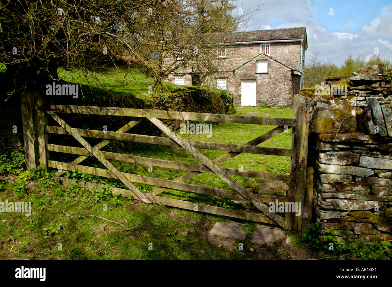 Gîte de vacances à distance sur colline dans les Montagnes Noires Vale de Ewyas Monmouthshire South Wales UK Banque D'Images