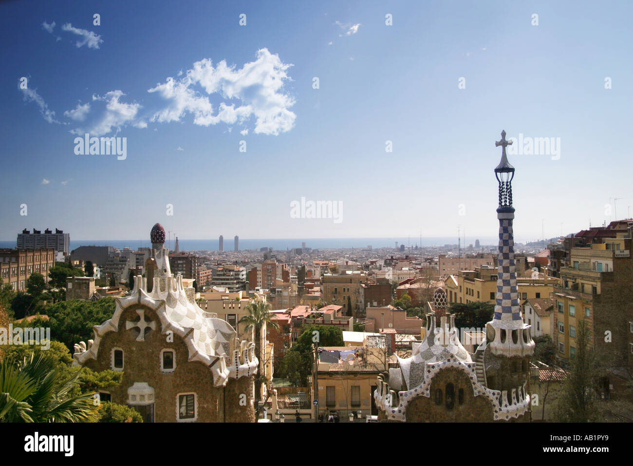 La ville de Barcelone Banque D'Images