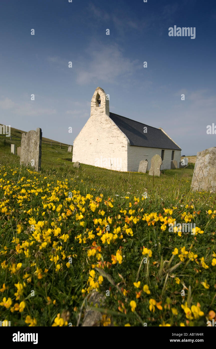 13l'église de la Sainte Croix Mwnt Ceredigion Cardigan au Pays de Galles Banque D'Images
