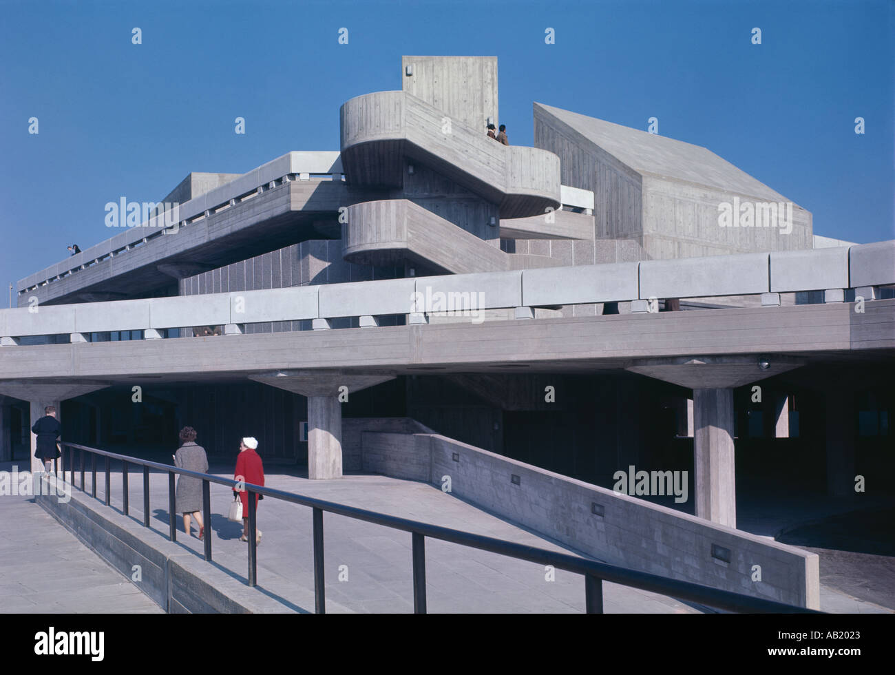 La Hayward Gallery, South Bank, Londres, 1965-1968. Architecte : GLC Architectes Banque D'Images
