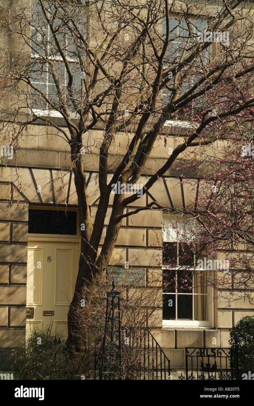 Le lieu de naissance de Robert Louis Stevenson (1850-1894) à 8, Place Howard Canonmills, Édimbourg, Écosse, Royaume-Uni. Banque D'Images