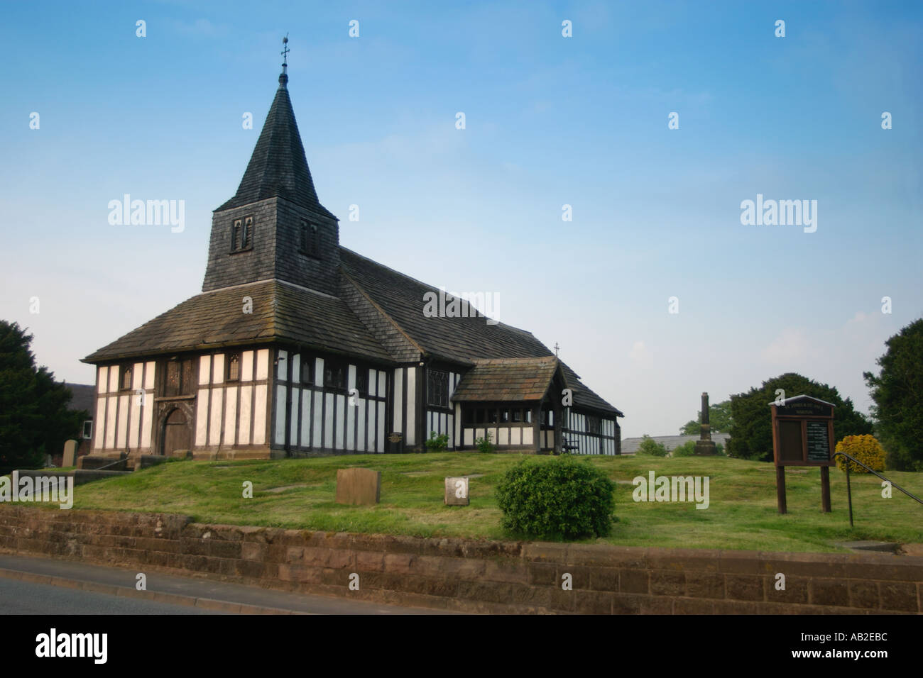 Églises à pans de bois à marton, cheshire Banque D'Images