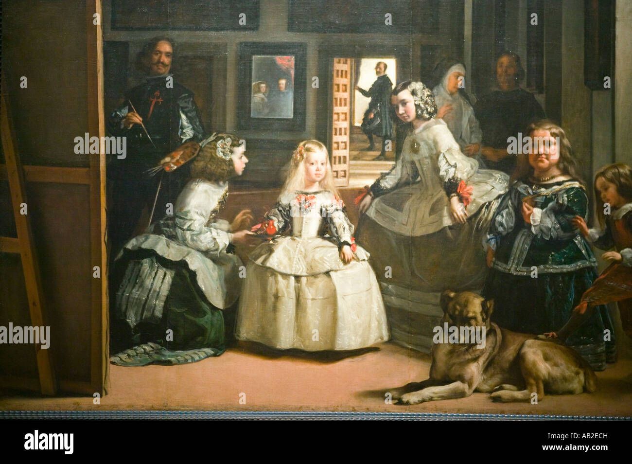 Las Meninas de Velázquez comme indiqué dans le Musée de Prado le musée du Prado, Madrid Espagne Banque D'Images