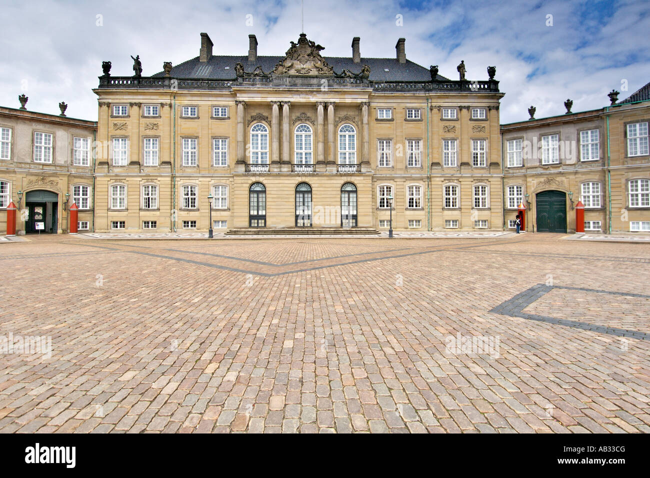Christian VIII, également connu sous le nom du Palais Levetzau Amalienborg à Copenhague en Danemark. Banque D'Images